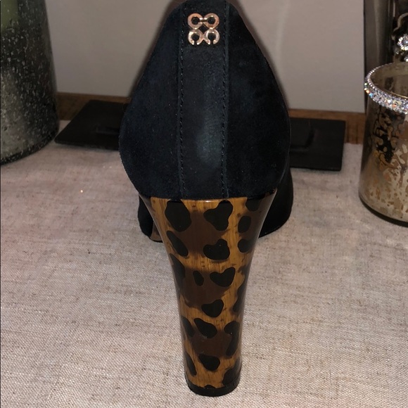 Coach suede and leopard print heels - Picture 5 of 6